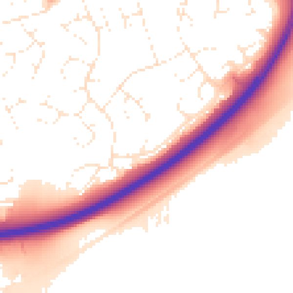 Daytime road noise heatmap for SN5 8BP
