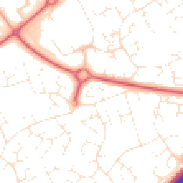 Daytime road noise heatmap for SN5 8ES