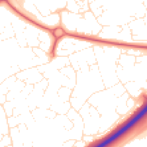 Daytime road noise heatmap for SN5 8HA