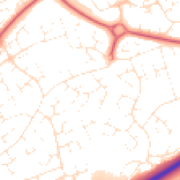 Daytime road noise heatmap for SN5 8JL
