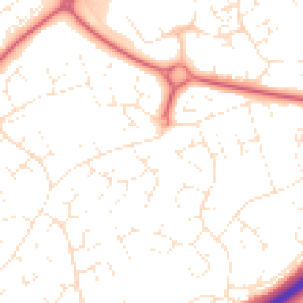 Daytime road noise heatmap for SN5 8JQ