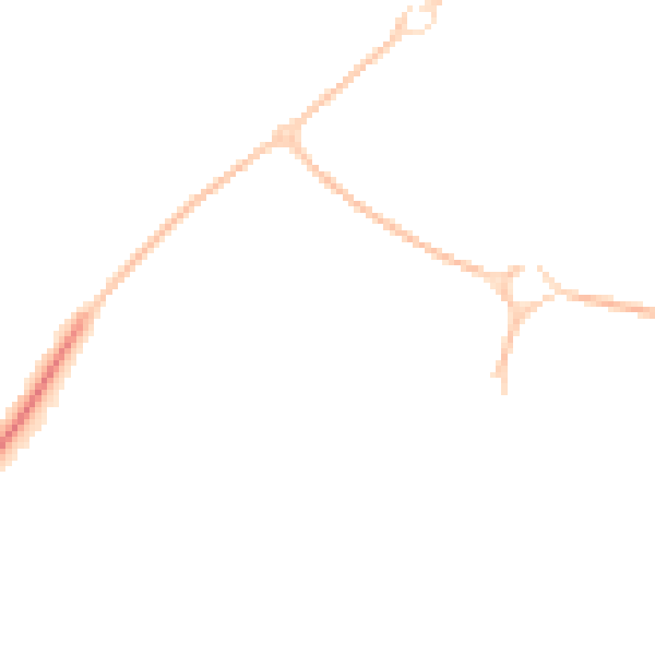 Night-time road noise heatmap for SN5 8LW