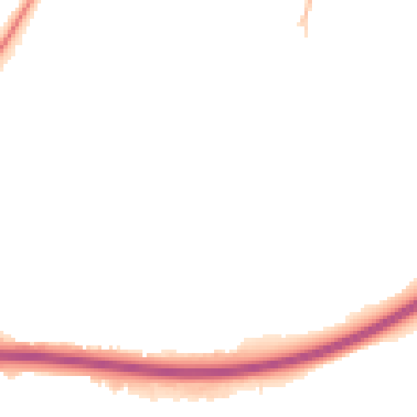 Night-time road noise heatmap for SN5 8NG