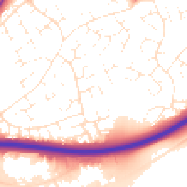 Daytime road noise heatmap for SN5 8NN