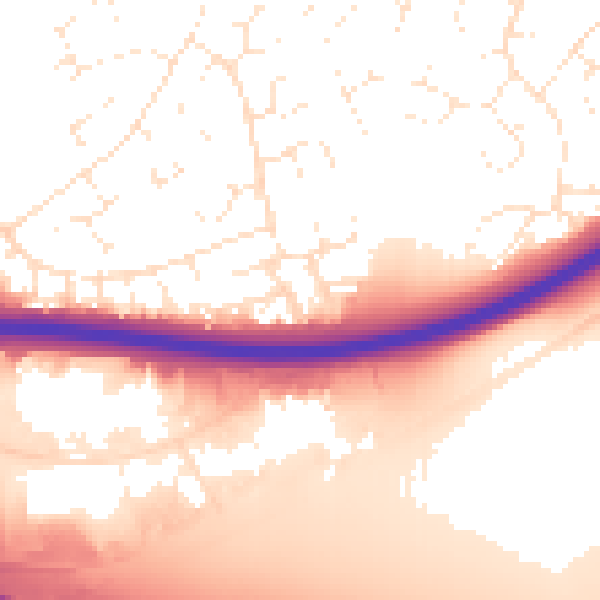 Daytime road noise heatmap for SN5 8PA