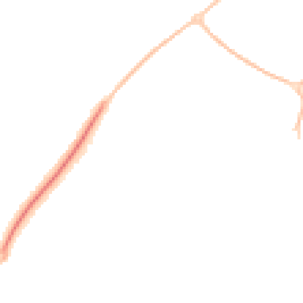 Night-time road noise heatmap for SN5 8PF