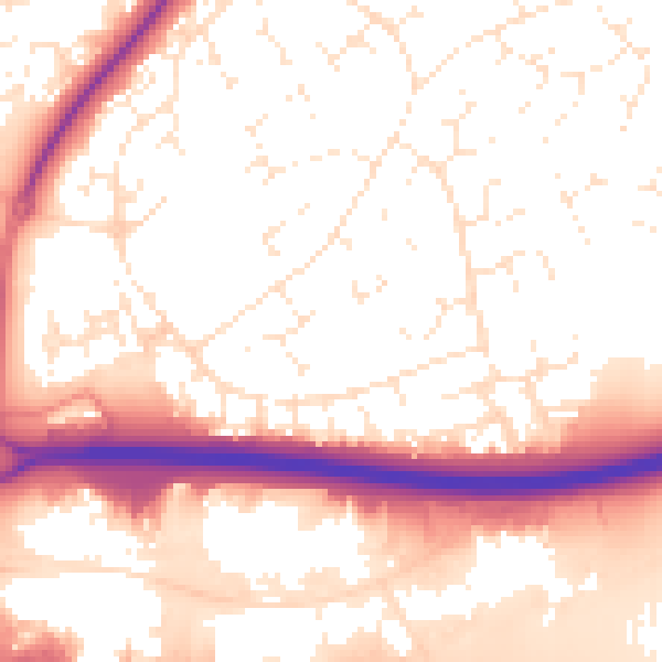 Daytime road noise heatmap for SN5 8QA