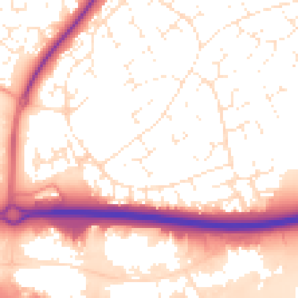 Daytime road noise heatmap for SN5 8QD