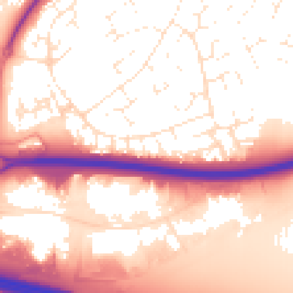 Daytime road noise heatmap for SN5 8QN