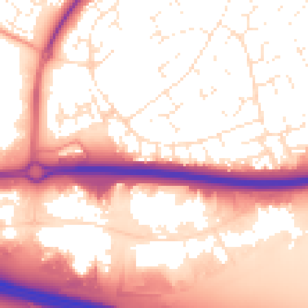 Daytime road noise heatmap for SN5 8QP