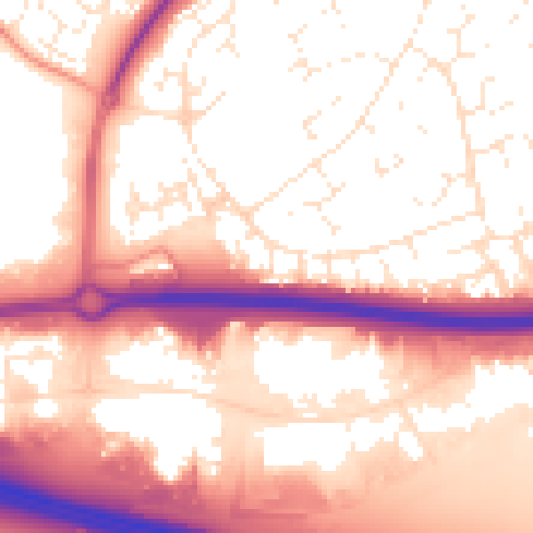 Daytime road noise heatmap for SN5 8QR