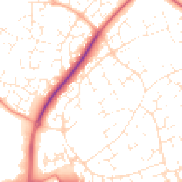 Daytime road noise heatmap for SN5 8QT