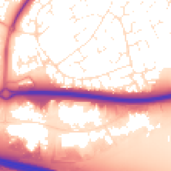Daytime road noise heatmap for SN5 8QW
