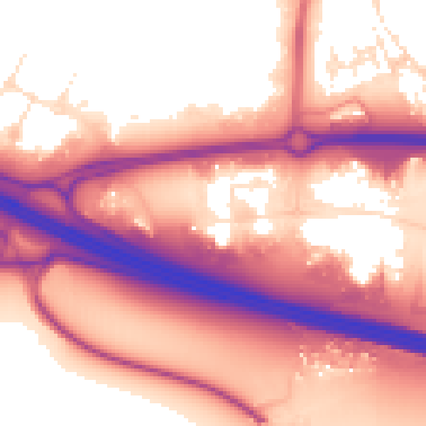 Daytime road noise heatmap for SN5 8YW