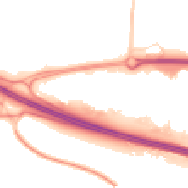 Night-time road noise heatmap for SN5 8YW