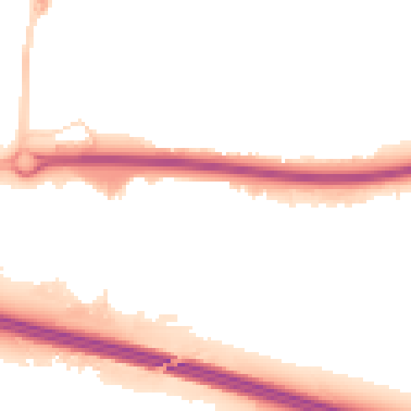 Night-time road noise heatmap for SN5 8YZ