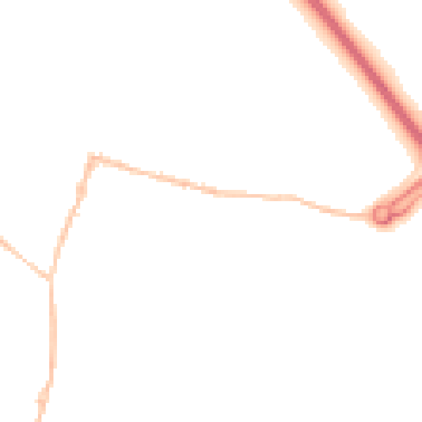 Night-time road noise heatmap for SN6 6BQ