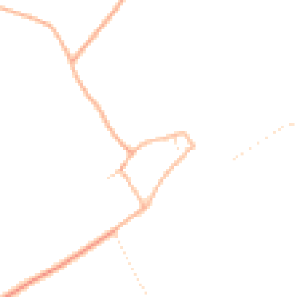 Daytime road noise heatmap for SN6 6JZ