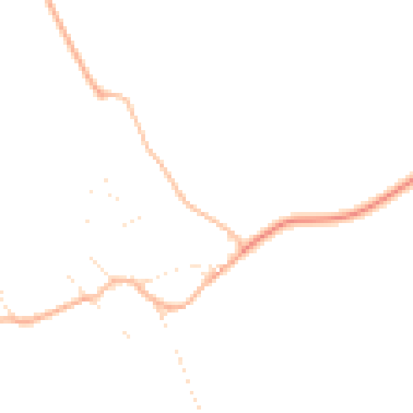 Daytime road noise heatmap for SN6 8QA