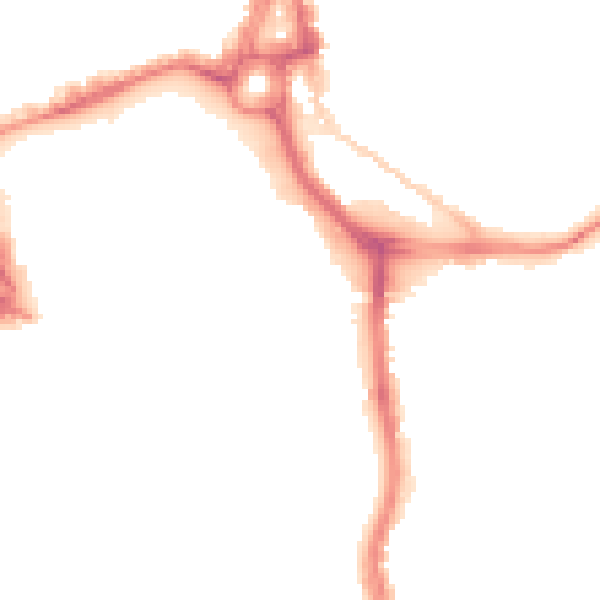 Night-time road noise heatmap for SO14 0AA