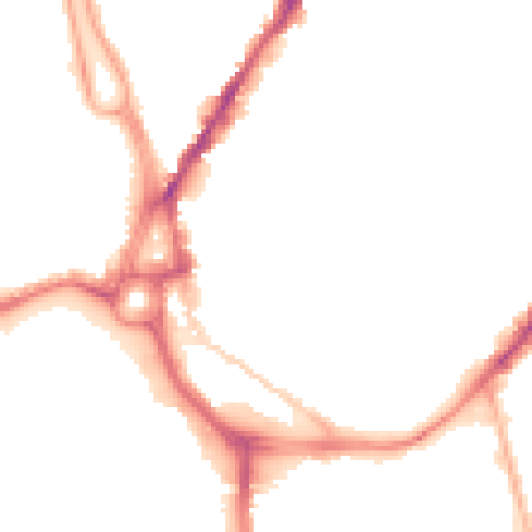 Night-time road noise heatmap for SO14 0AR