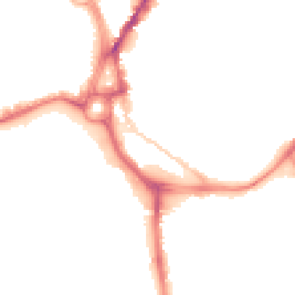 Night-time road noise heatmap for SO14 0BB