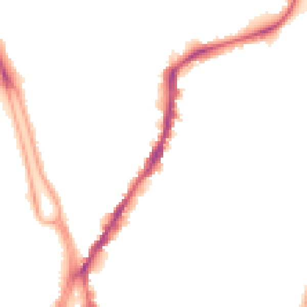 Night-time road noise heatmap for SO14 0BF