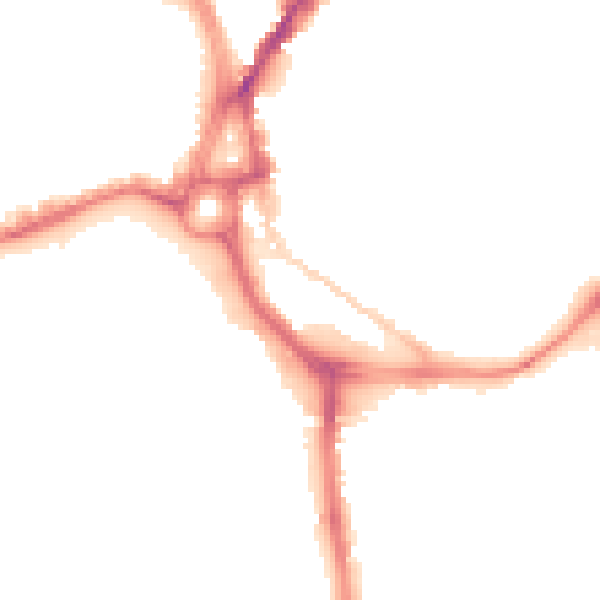 Night-time road noise heatmap for SO14 0BG