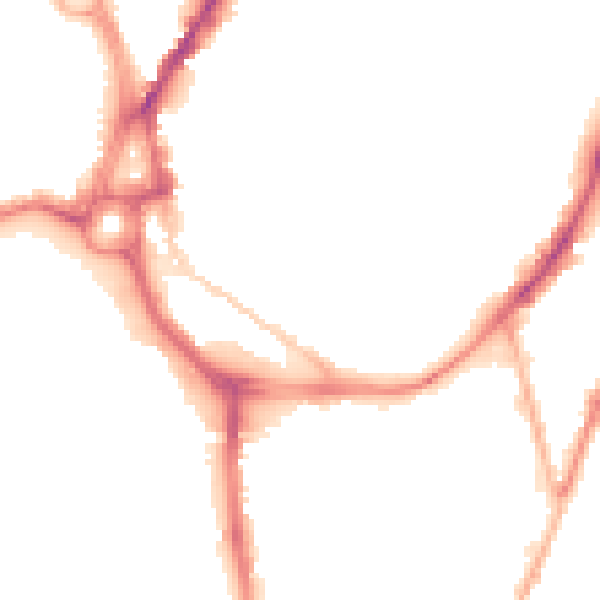 Night-time road noise heatmap for SO14 0BT