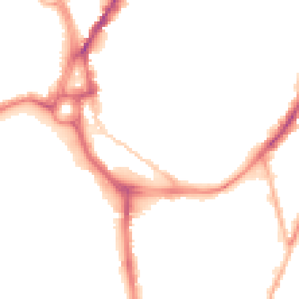 Night-time road noise heatmap for SO14 0BU