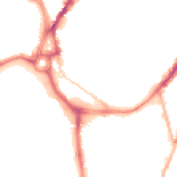 Night-time road noise heatmap for SO14 0DB