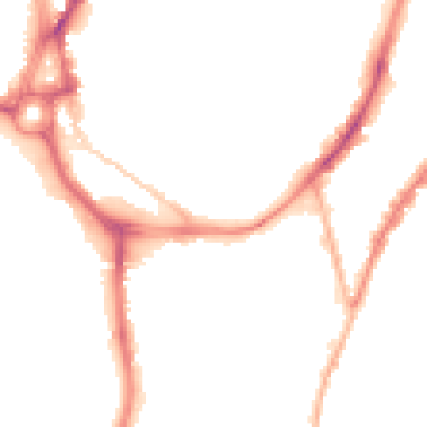 Night-time road noise heatmap for SO14 0DE