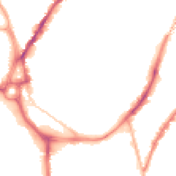 Night-time road noise heatmap for SO14 0DQ