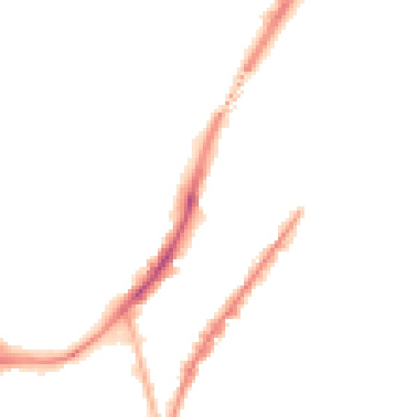 Night-time road noise heatmap for SO14 0SZ