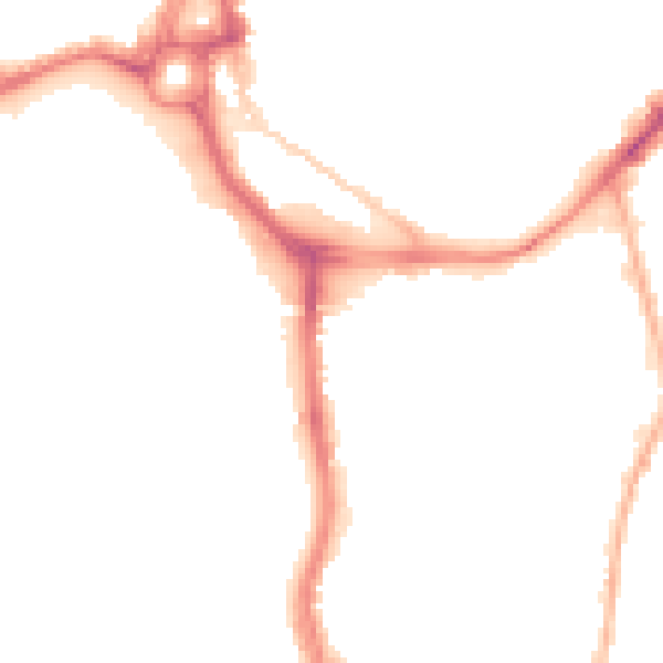 Night-time road noise heatmap for SO14 1AX