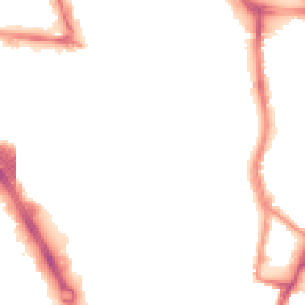 Night-time road noise heatmap for SO14 1JW