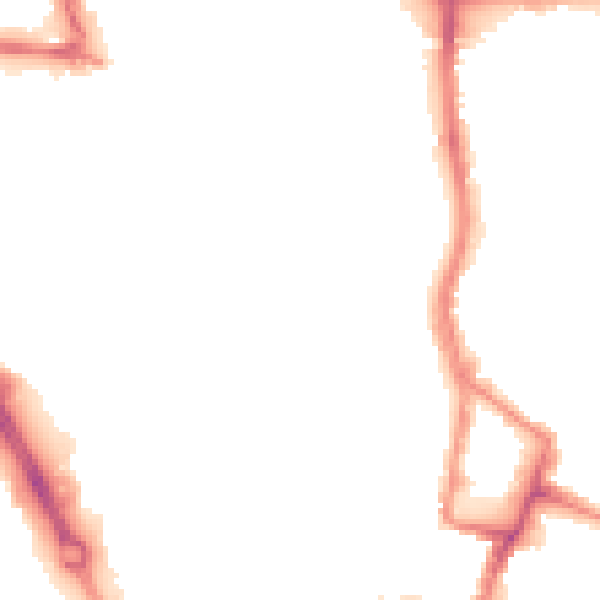 Night-time road noise heatmap for SO14 1JX