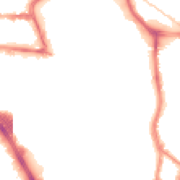 Night-time road noise heatmap for SO14 1NA