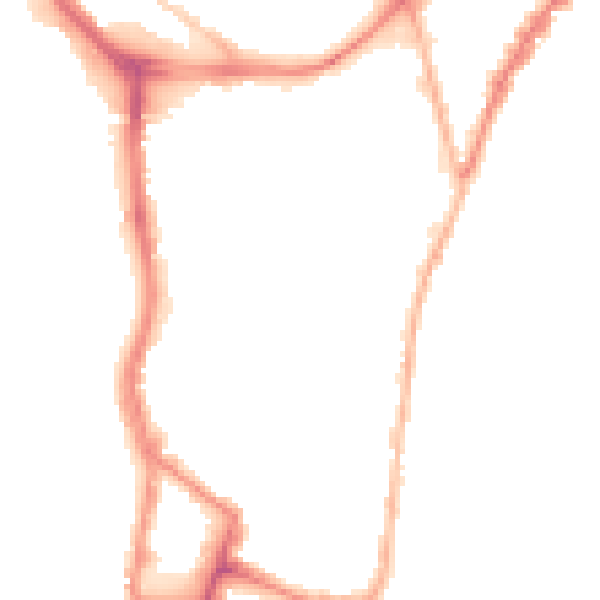 Night-time road noise heatmap for SO14 1PT