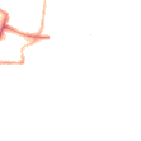 Night-time road noise heatmap for SO14 3GQ