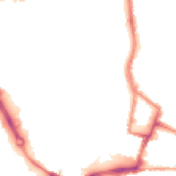 Night-time road noise heatmap for SO14 3HH