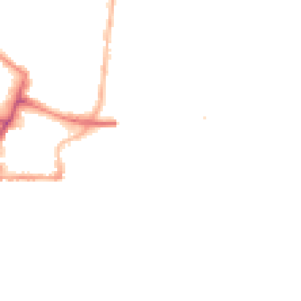 Night-time road noise heatmap for SO14 3HT