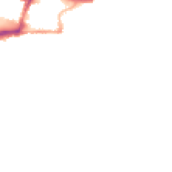 Night-time road noise heatmap for SO14 3TA
