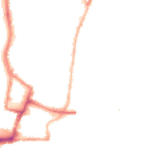 Night-time road noise heatmap for SO14 5BU
