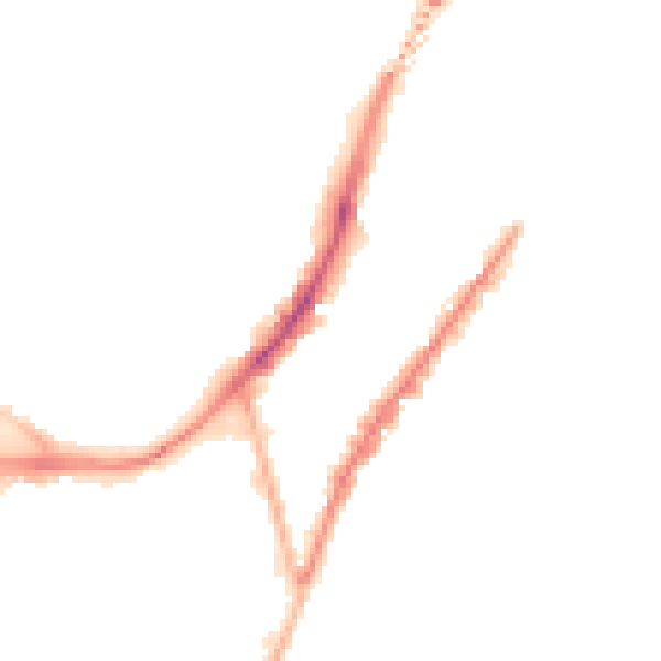 Night-time road noise heatmap for SO14 5SP