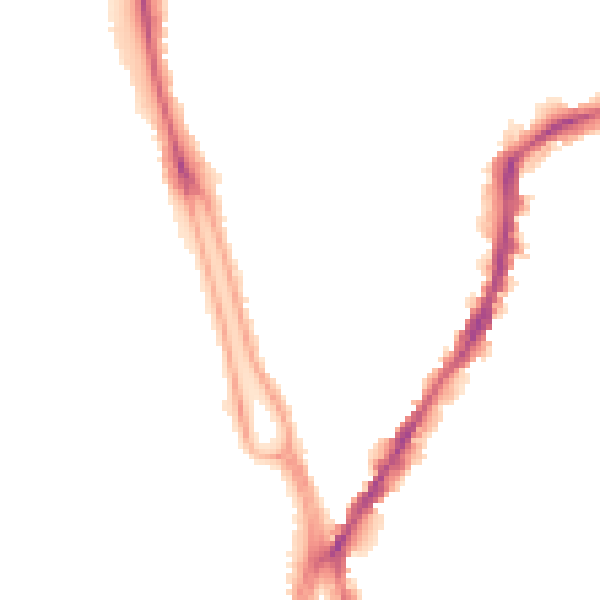 Night-time road noise heatmap for SO14 6FW