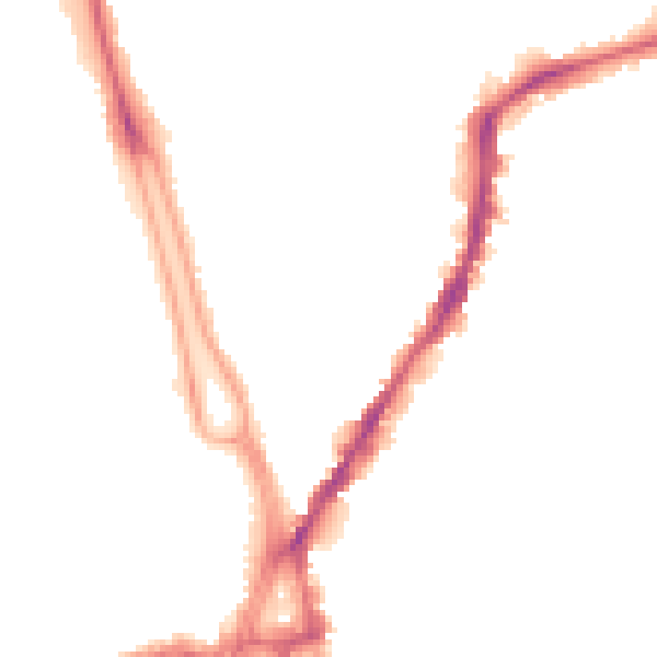 Night-time road noise heatmap for SO14 6GX
