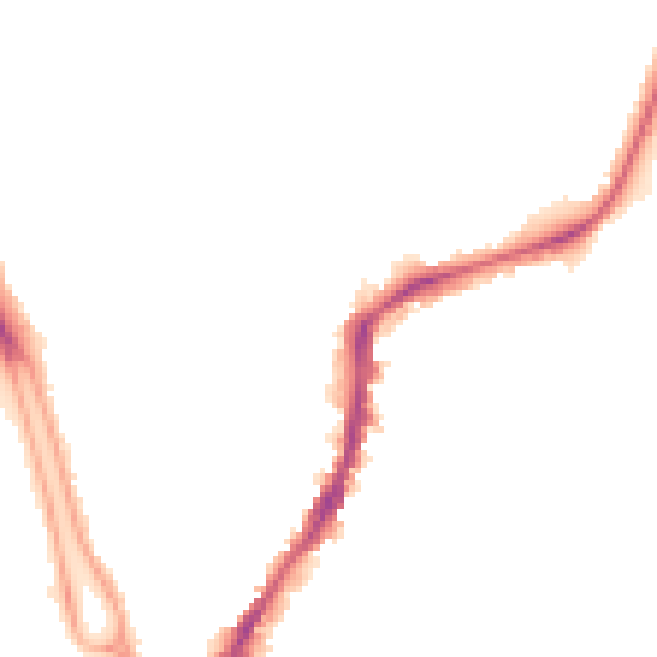 Night-time road noise heatmap for SO14 6RR