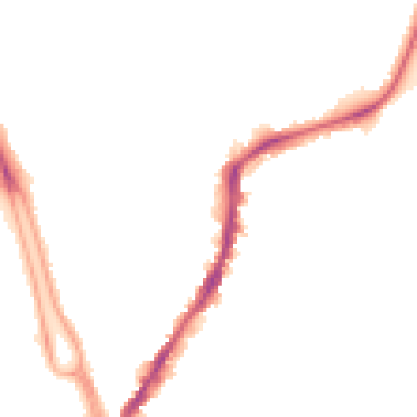 Night-time road noise heatmap for SO14 6RX