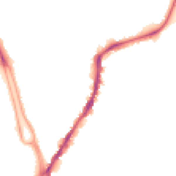 Night-time road noise heatmap for SO14 6SB